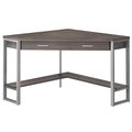 Monarch Specialties Computer Desk, Home Office, Corner, Storage Drawers, 42"L, Work, Laptop, Metal, Brown, Grey I 7501